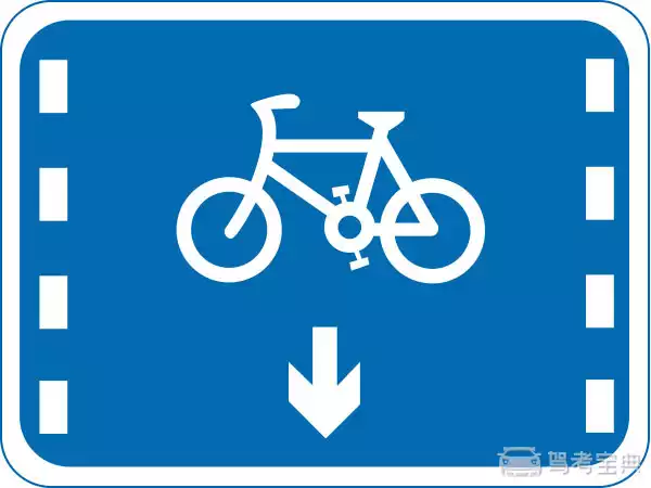 a,自行车专用车道 b,非机动车车道 c,禁止自行车通行车道 d,停放