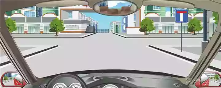 右侧标志指示前方是T型路口。