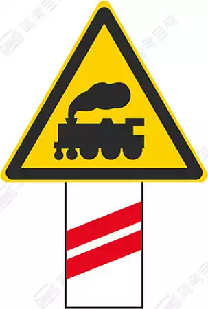 有人看守铁道标志图片图片